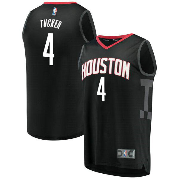 Maillot Houston Rockets Homme PJ Tucker 4 Statement Edition Noir